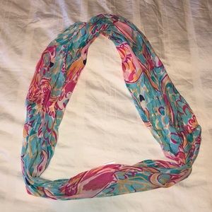 Lilly Pulitzer flamingo infinity scarf